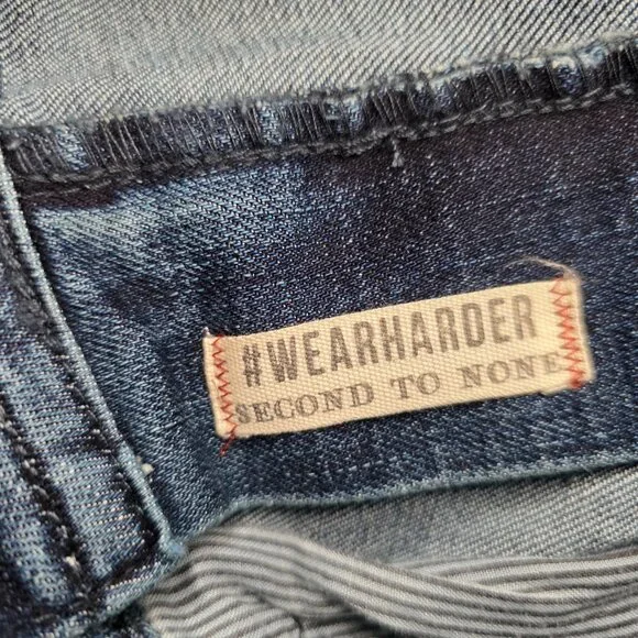 T.K. Axel Jeans Mens 36x32 Slim Boot Stretch Blue Denim Embroidered Pockets - Picture 9 of 13